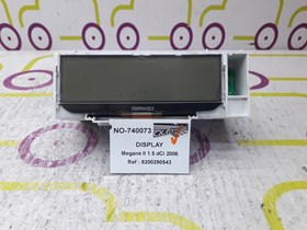 Display  Renault Megane II 1.5 dCi 105 Cv de 2006 - Ref OEM : 8200290543